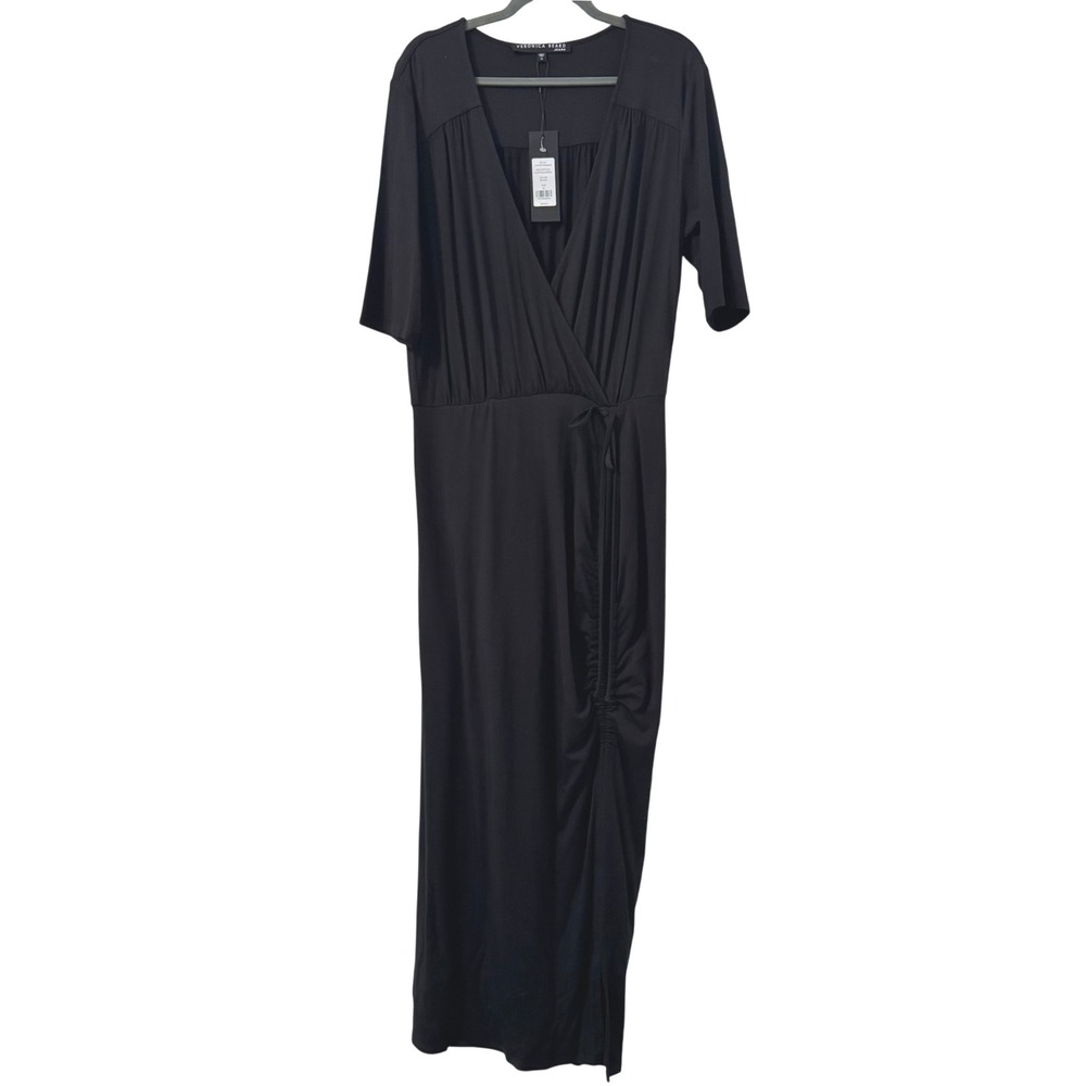 VERONICA BEARD Maxi Dress XL‎ Black Mariposa Dress Modest Designer Quiet Luxury